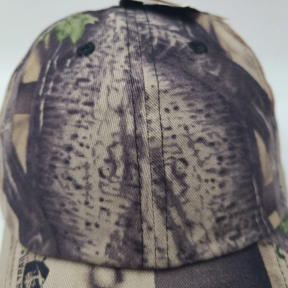 Big Bill Hat Adjustable Camo Beige Blank Hunting Outdoors Wood'n Trail Dad Men